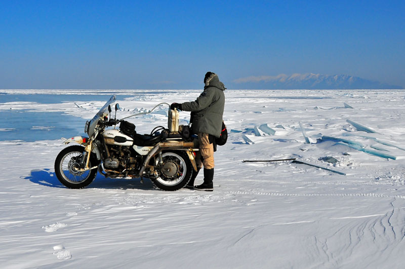 frozen lake baikal, Siberia, Russia